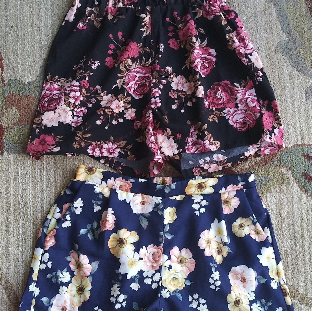 2 PAIRS OF SHORTS BY SHEIN GIRLS SZ 11/12